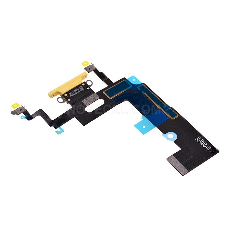 OEM Charging Port with Flex Cable for XR(6.1 inches) - Yellow
