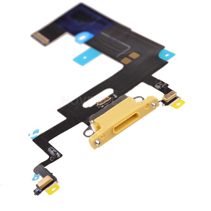 OEM Charging Port with Flex Cable for XR(6.1 inches) - Yellow