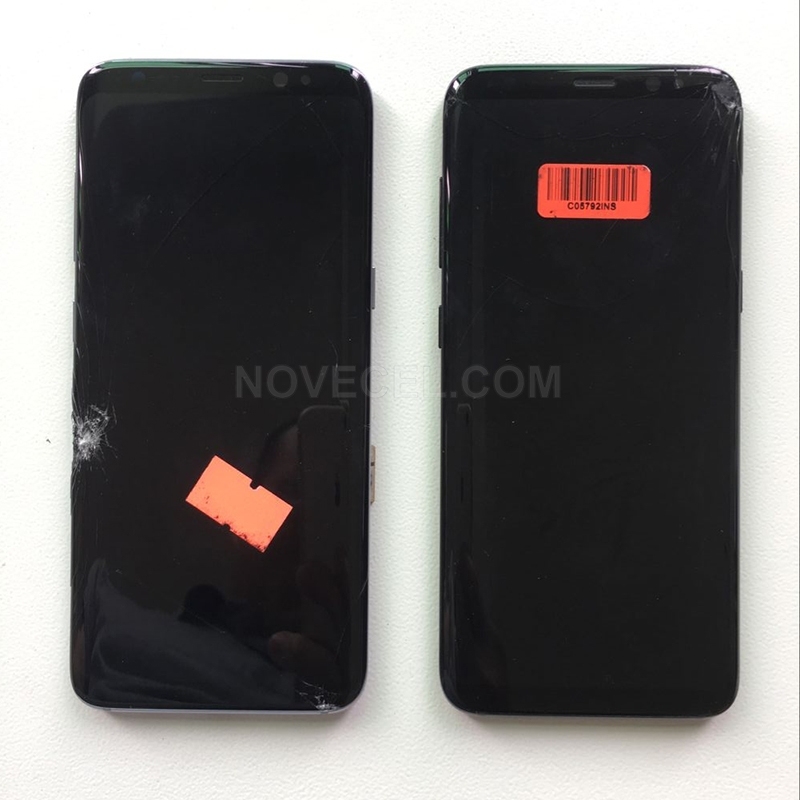 Note 8 /N950 Broken Edge Screens For Practice-(No Frame,No Light Up)