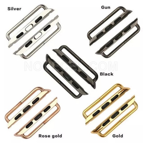 Band Strap Connector Adapter Kit and Screwdriver for Apple Watch Series 1/ 2/ 3 38mm-Black