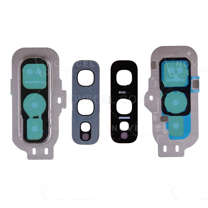 Rear Camera Glass Lens and Cover Bezel Ring for Galaxy S10e G970 - Silver