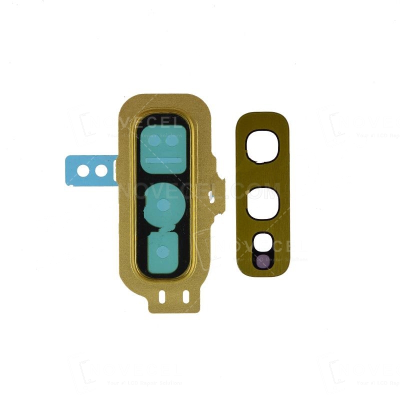 Rear Camera Glass Lens and Cover Bezel Ring for Galaxy S10e G970 - Yellow