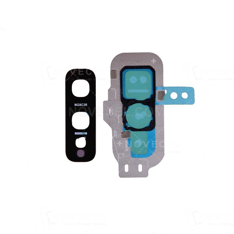 Rear Camera Glass Lens and Cover Bezel Ring for Galaxy S10e G970 - Silver