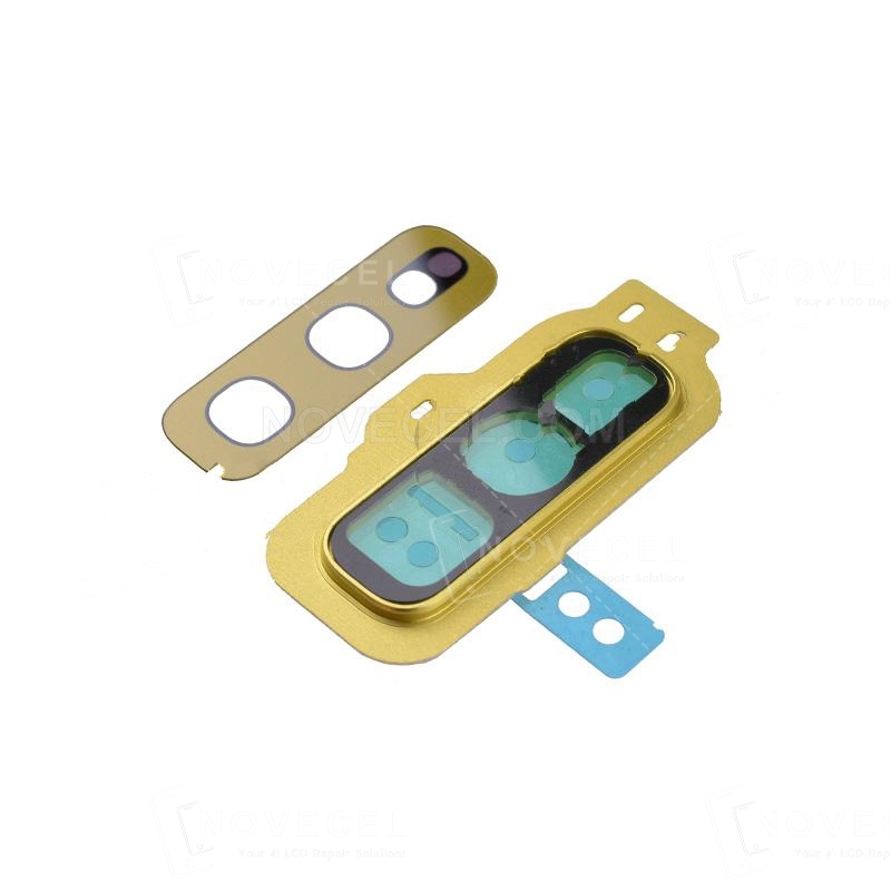 Rear Camera Glass Lens and Cover Bezel Ring for Galaxy S10e G970 - Yellow