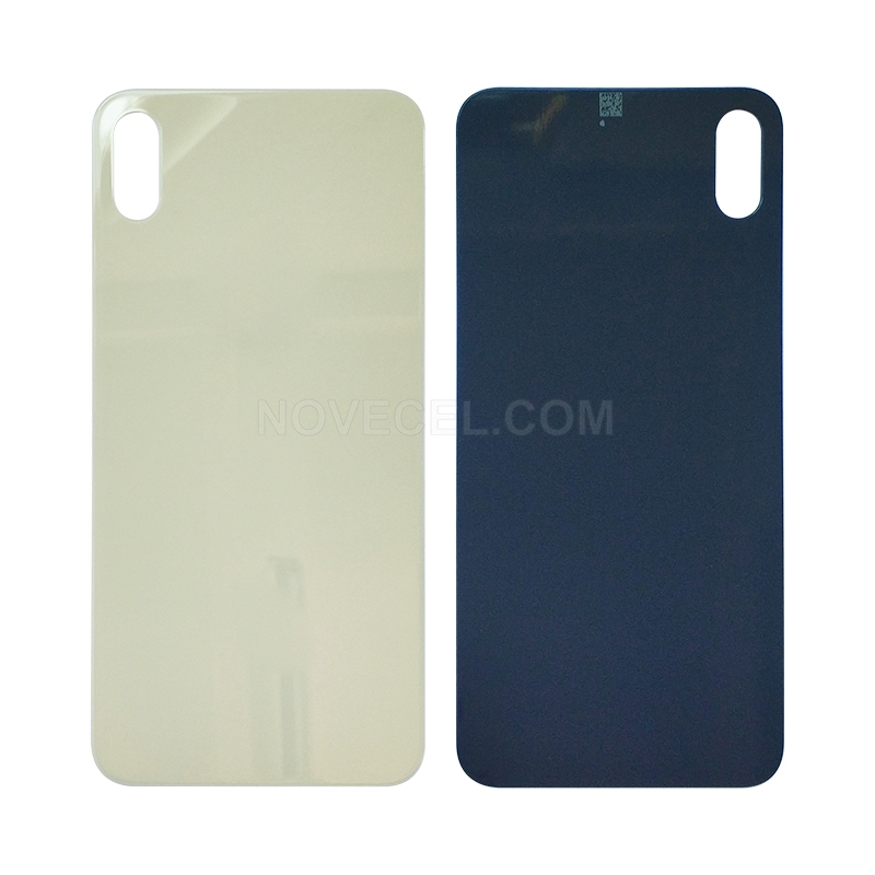 A+ Back Cover Glass For XS Max - Whtie/Big Hole