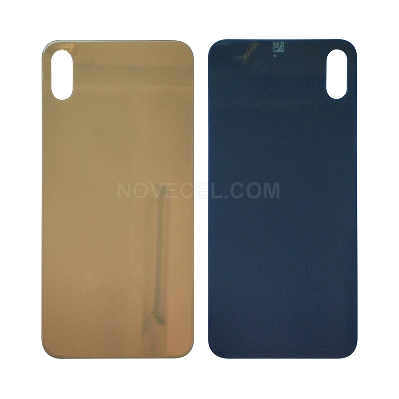 A+ Back Cover Glass For XS Max - Gold/Big Hole