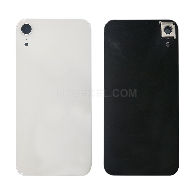 Back Cover Glass with Lens Frame + Lens for XR(6.1 inches) - White