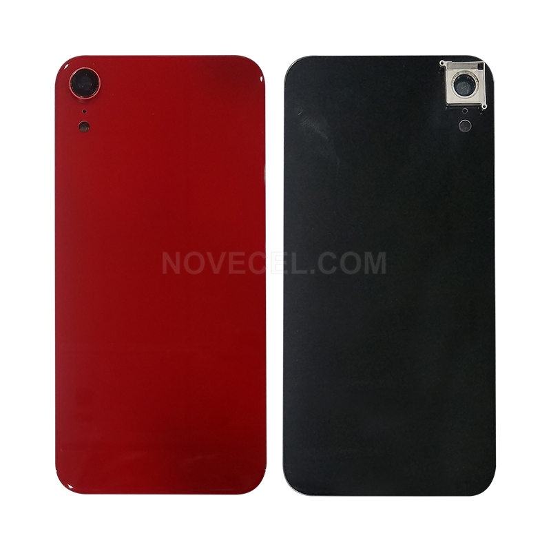 Back Cover Glass with Lens Frame + Lens for XR(6.1 inches) -(Product)RED