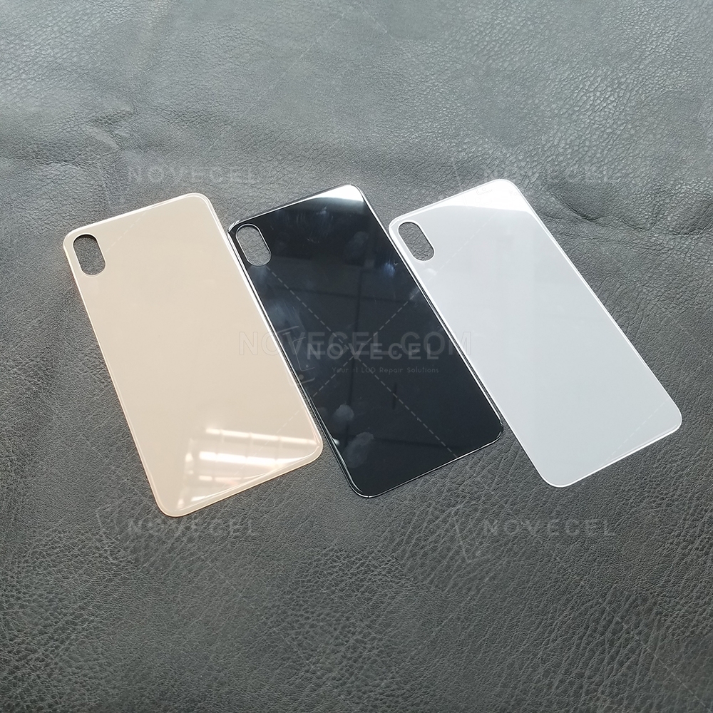 A+ Back Cover Glass For XS Max - Gold/Big Hole