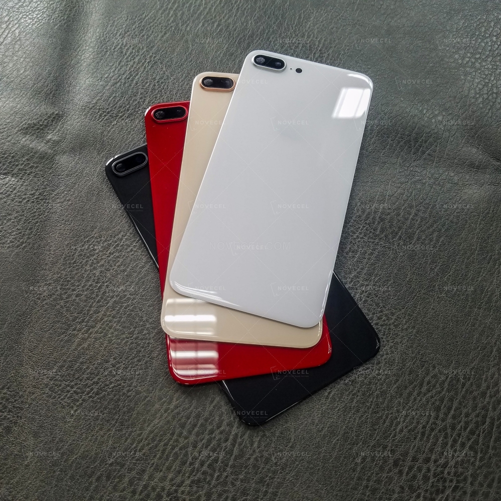 Back Cover Glass with Lens Frame + Lens for iPhone 8 Plus -Gold