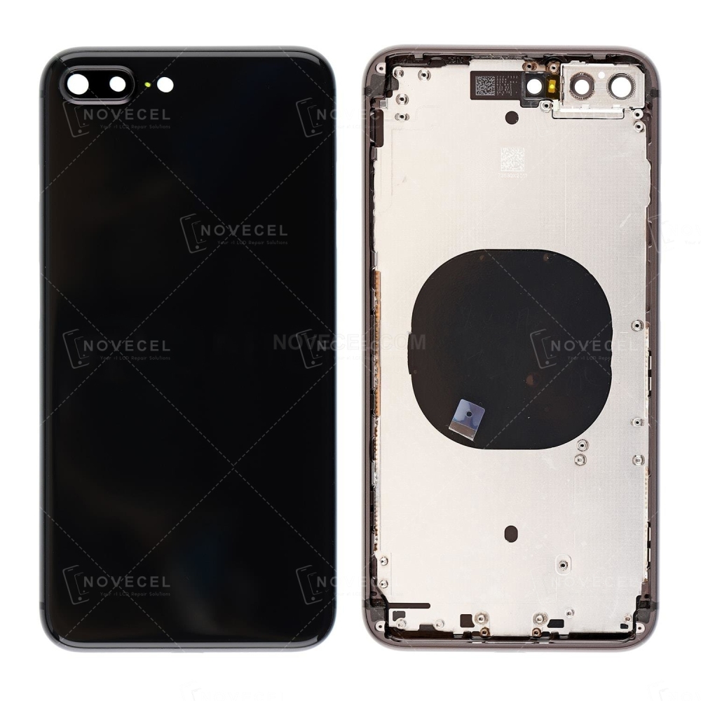 Full Housing with Card Tray and Volume Button for iPhone 8 Plus_Black