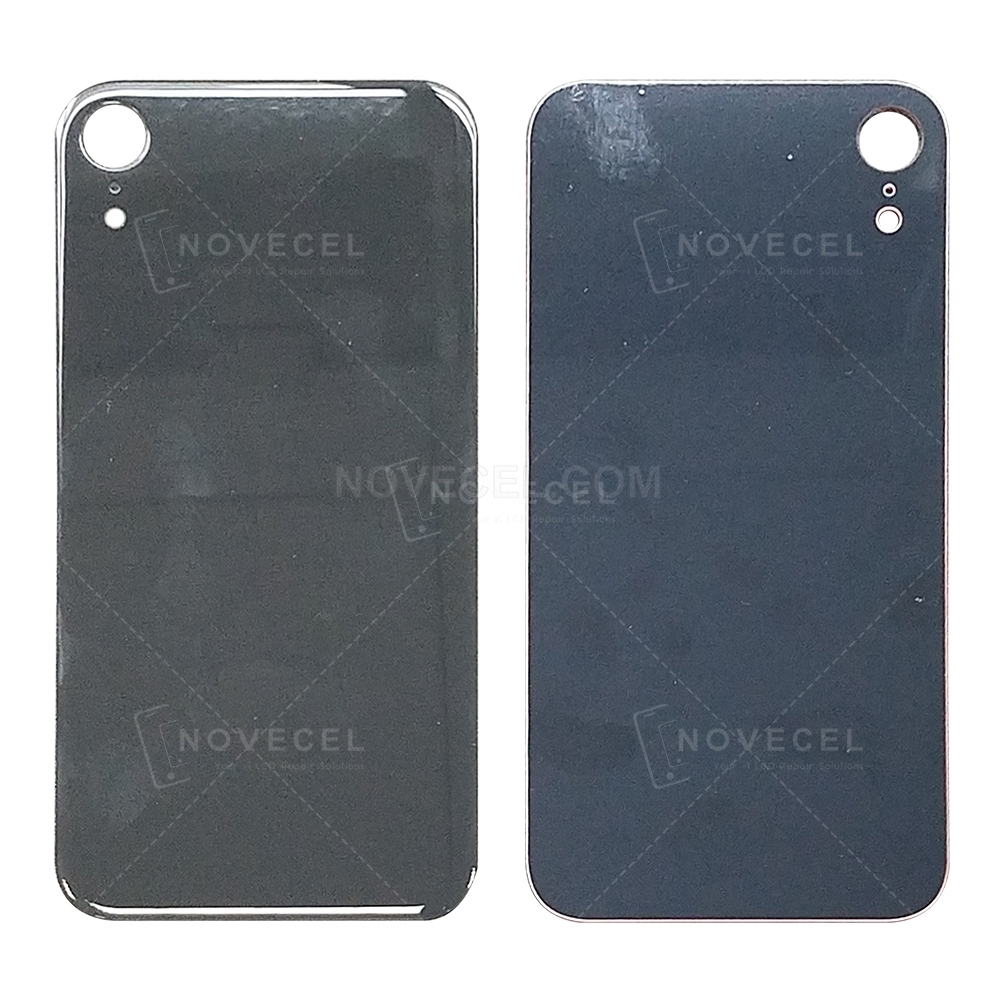 Back Cover Glass without Lens Frame and Lens for XR (6.1 inches) - Black / Normal Hole
