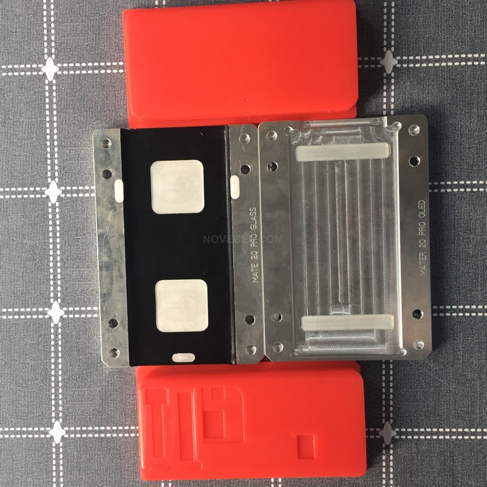 For Mate20 Pro NOVECEL LCD Display Screen Laminating Mould / Mold with Alignment Function (4 Pcs) - Red Pads