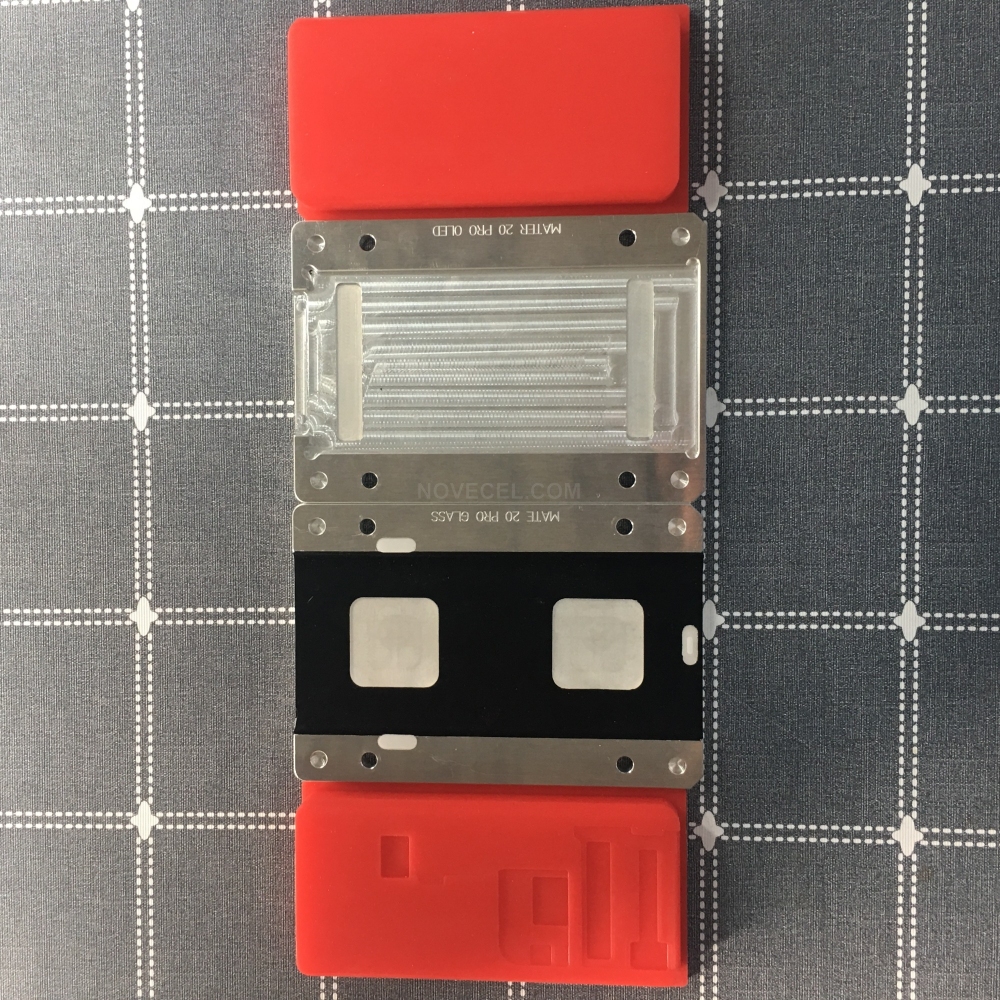 For Mate20 Pro NOVECEL LCD Display Screen Laminating Mould / Mold with Alignment Function (4 Pcs) - Red Pads