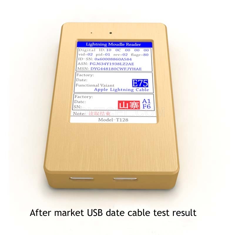 Mini USB Cable Detector Phone Charging Cable Tester to Indendifying Original Or Fake Cable Data Reading Tool Checker