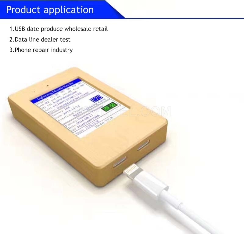 Mini USB Cable Detector Phone Charging Cable Tester to Indendifying Original Or Fake Cable Data Reading Tool Checker