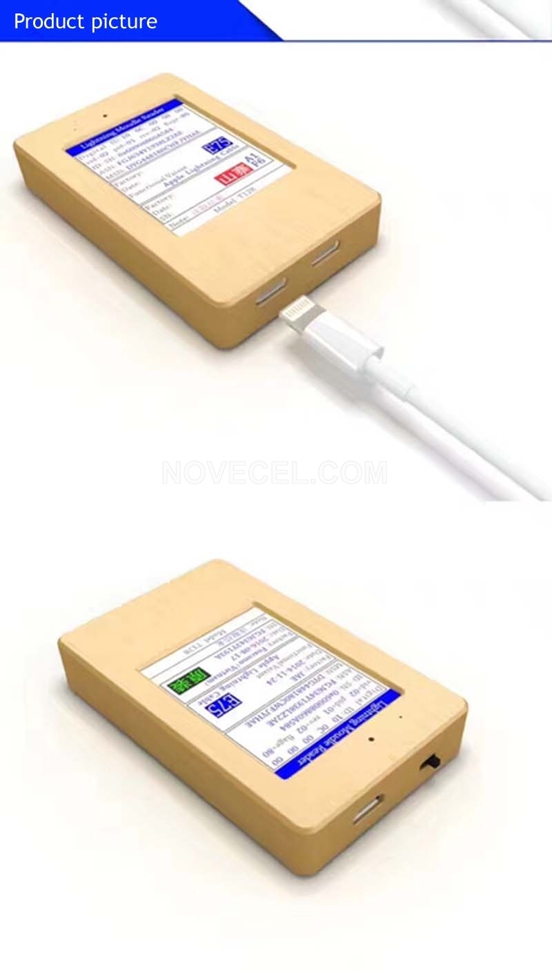 Mini USB Cable Detector Phone Charging Cable Tester to Indendifying Original Or Fake Cable Data Reading Tool Checker