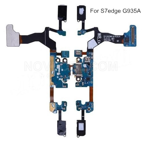 Charging Port Flex Cable Assembly + Home Button + Microphone  for Samsung Galaxy S7 edge G935F/G935 (A/V/P/T)