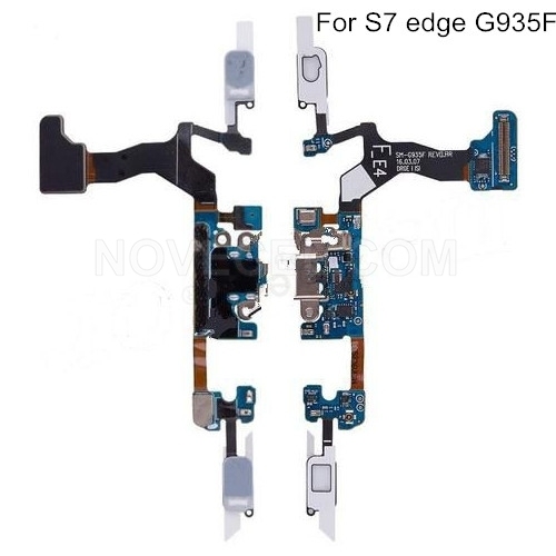 Charging Port Flex Cable Assembly + Home Button + Microphone  for Samsung Galaxy S7 edge G935F/G935 (A/V/P/T)