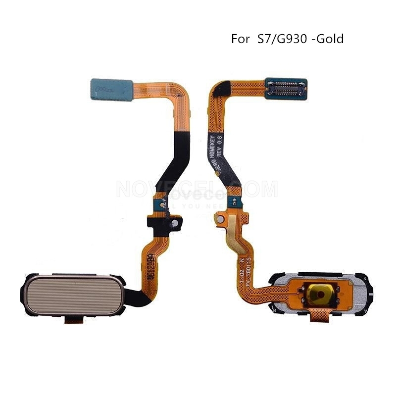 Home Button with Flex Cable, Connector and Fingerprint Scanner Sensor for Samsung Galaxy S7/G930