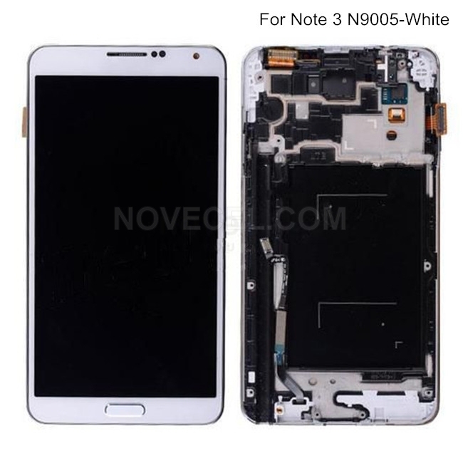 LCD with Touch Screen Digitizer & Home Button and Bezel Frame for Samsung Galaxy Note 3 N9005