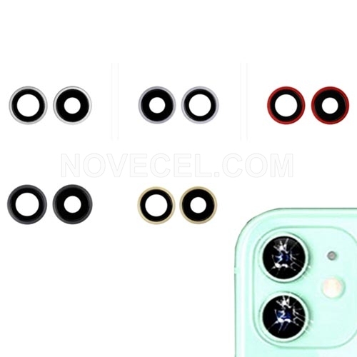 Glass Lens+Bezel+Outer Ring for iPhone 11_Yellow