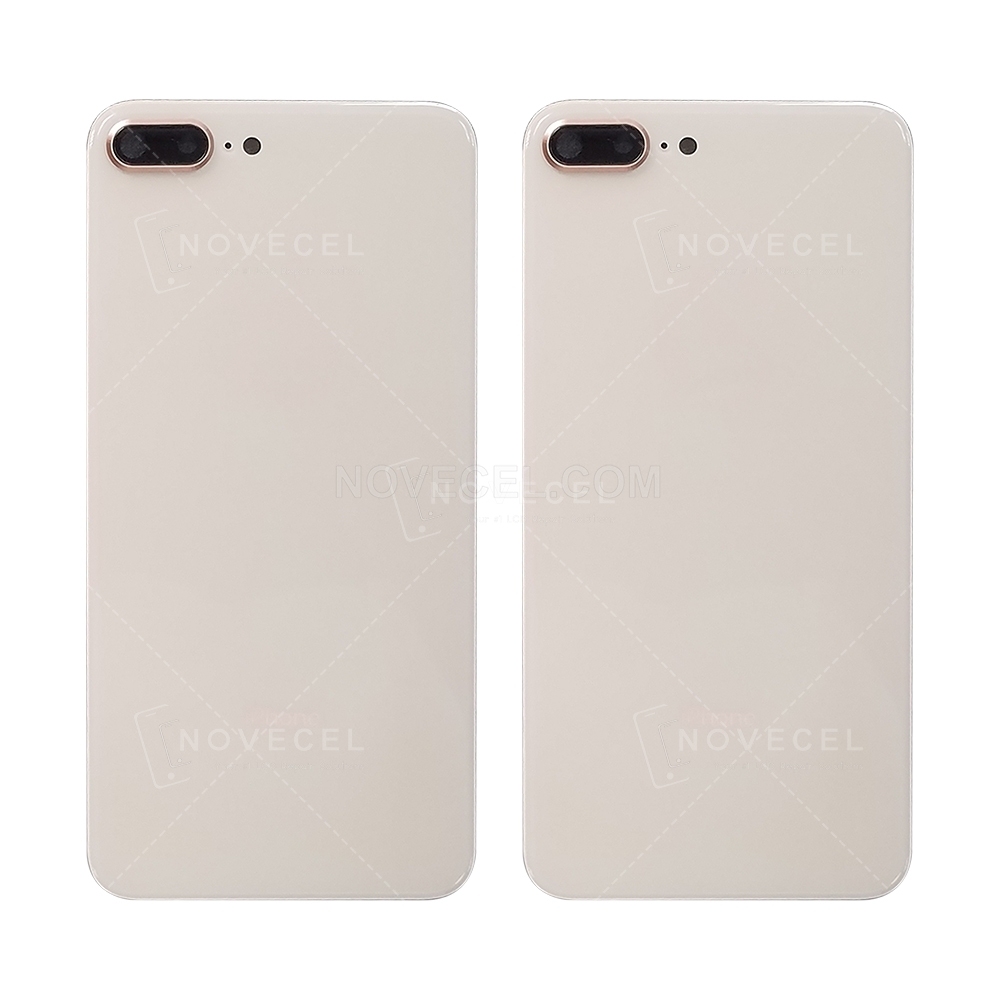 Back Cover Glass with Lens Frame + Lens for iPhone 8 Plus -Red