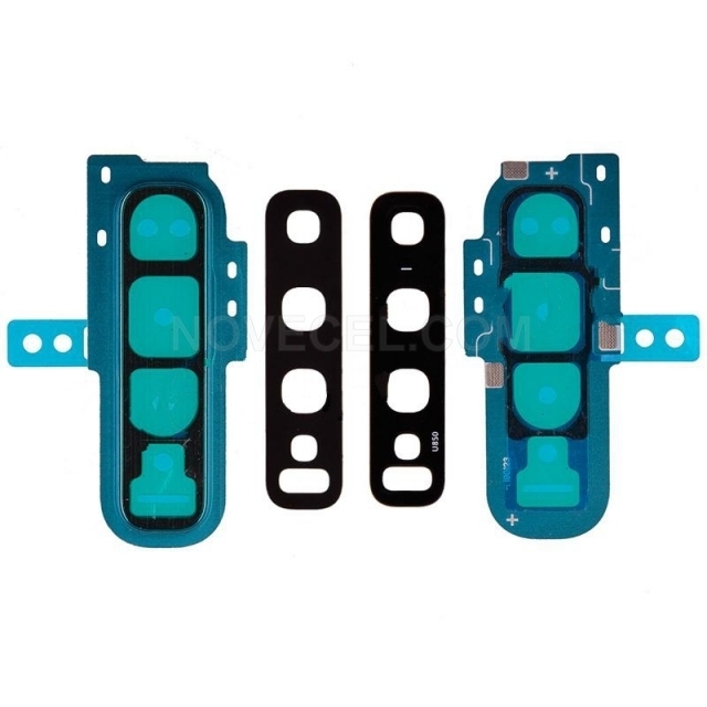 Rear Camera Glass Lens and Cover Bezel Ring for Samsung Galaxy S10_Green