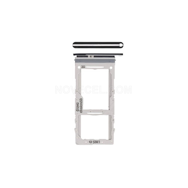 Dual-Sim Card Tray for Samsung Galaxy S20+/S20_Black