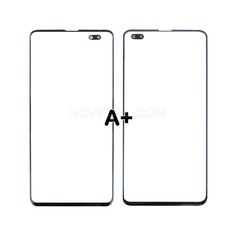 A+ Front Screen Glass Lens for Samsung Galaxy S10+_Black