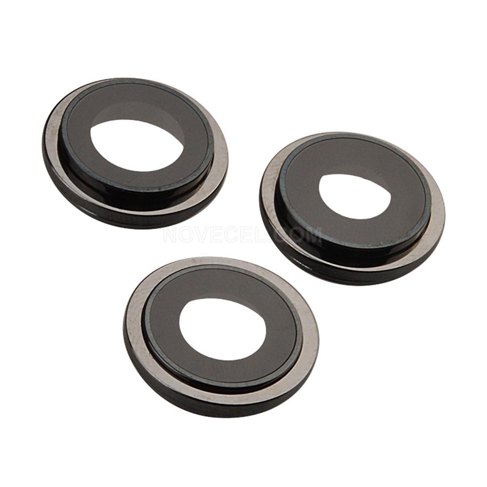 3 PCS/Set Rear Camera Lens with Outer Ring for iPhone 12 Pro Max_Graphite