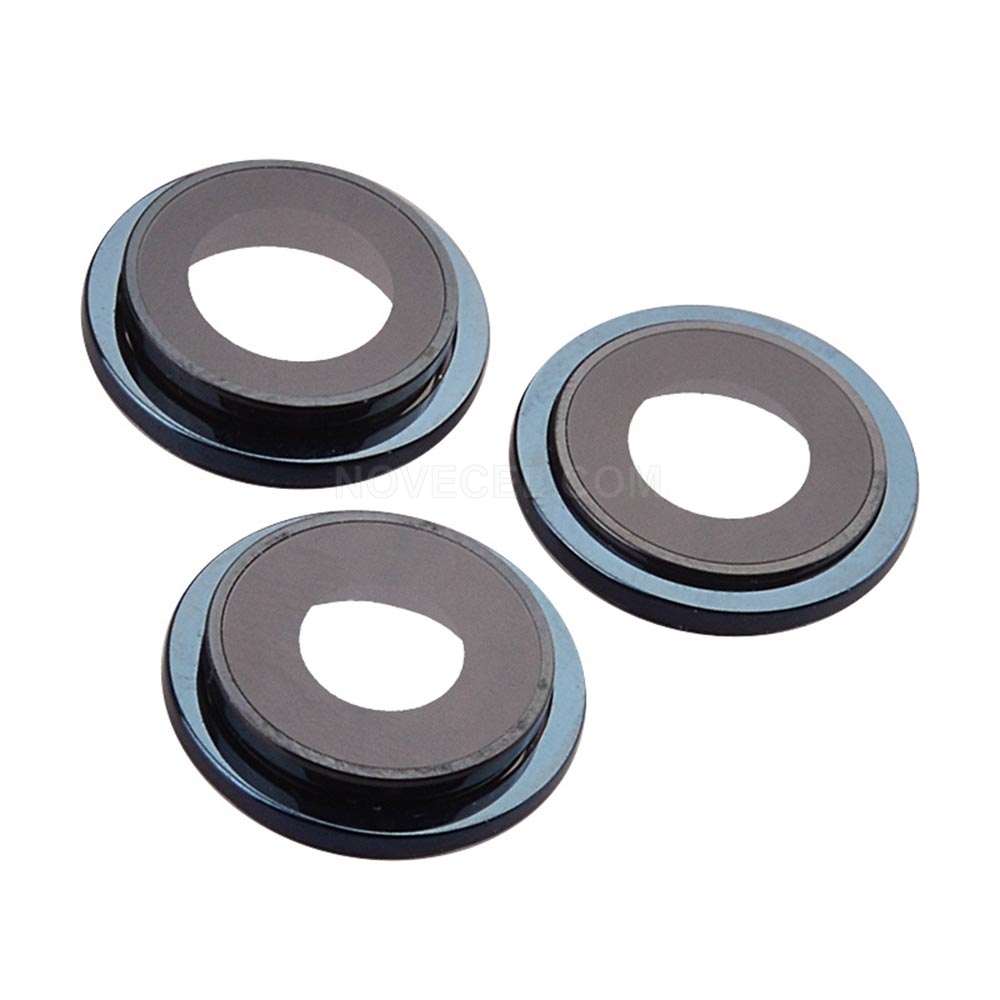3 PCS/Set Rear Camera Lens with Outer Ring for iPhone 12 Pro_Pacific Blue