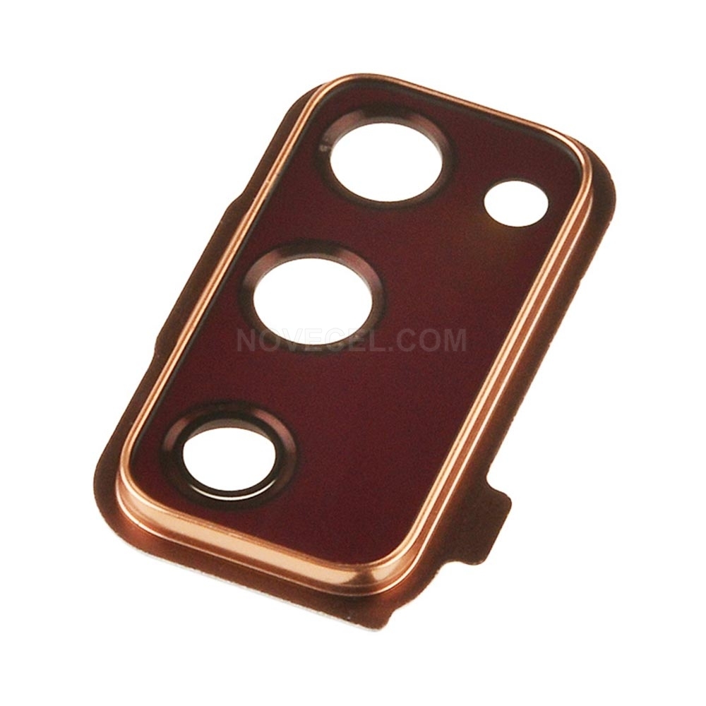 Rear Camera Glass Lens and Cover Bezel Ring for Samsung Galaxy S20 FE G780_Cloud Orange