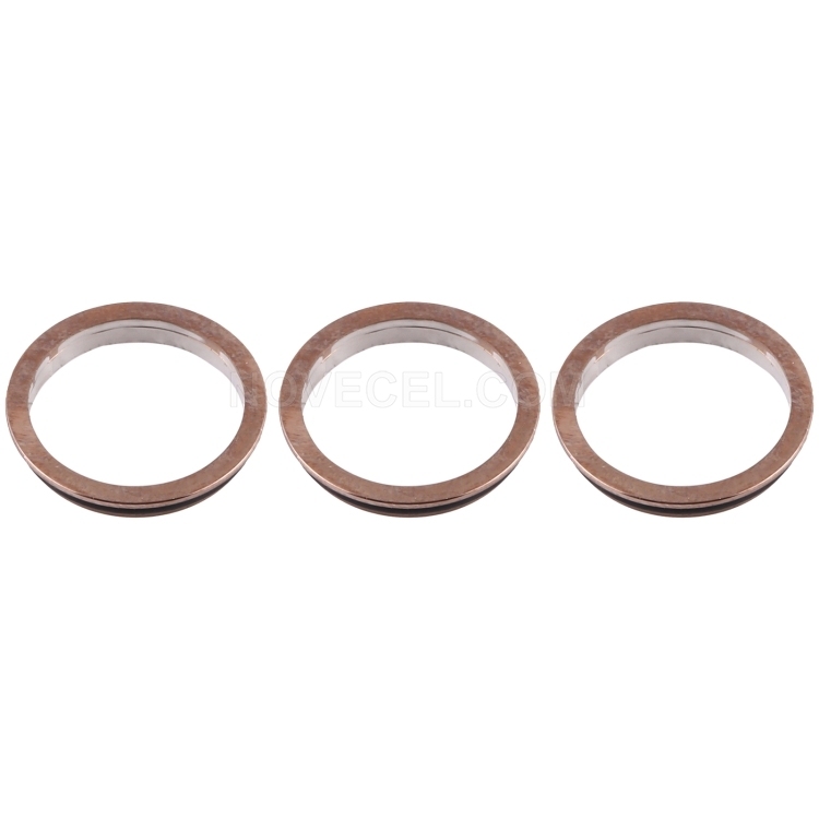 3 PCS/Set Rear Camera Outer Ring for iPhone 12 Pro_Gold