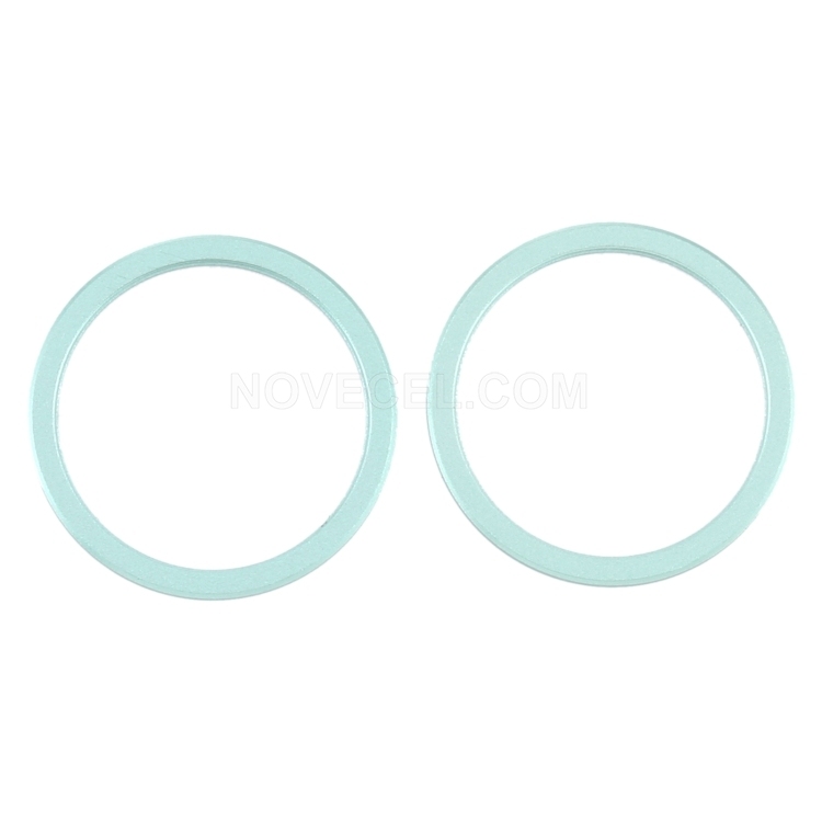 2 PCS/Set Rear Camera Outer Ring for iPhone 12/mini_Green