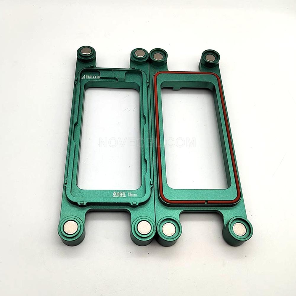 2pc/set Magnet Superimposed Pressure Holding Mold for iPhone 13 mini