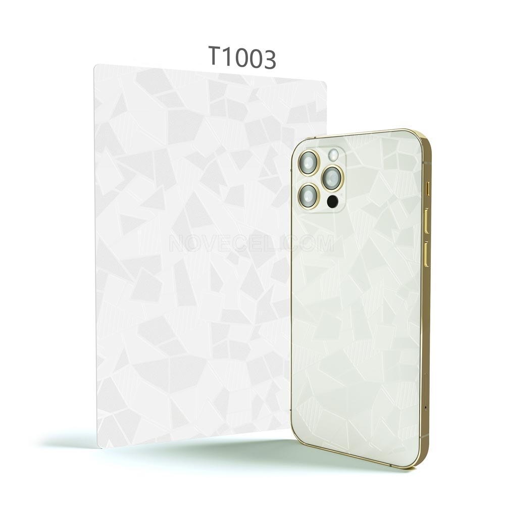 50PCS Mixed 4D Transparent Refractive Protective Back Film for Cutting Machine