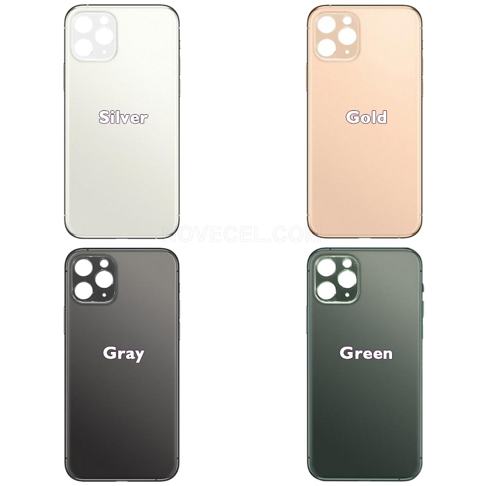 CE/Normal Hole/Green-Back Cover Glass Replacement for Apple iPhone 11 Pro Max