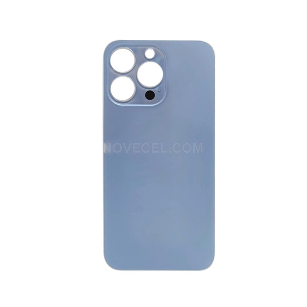 Big Hole Back Cover Glass Replacement for Apple iPhone 13 Pro Max_Sierra Blue