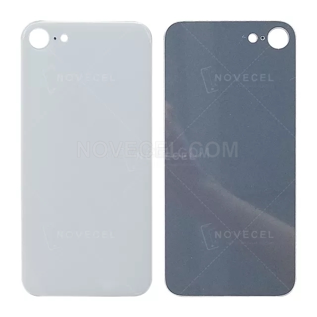 CE/Normal Hole/White Back Cover Glass without Lens Frame and Lens for iPhone SE 2020/2022