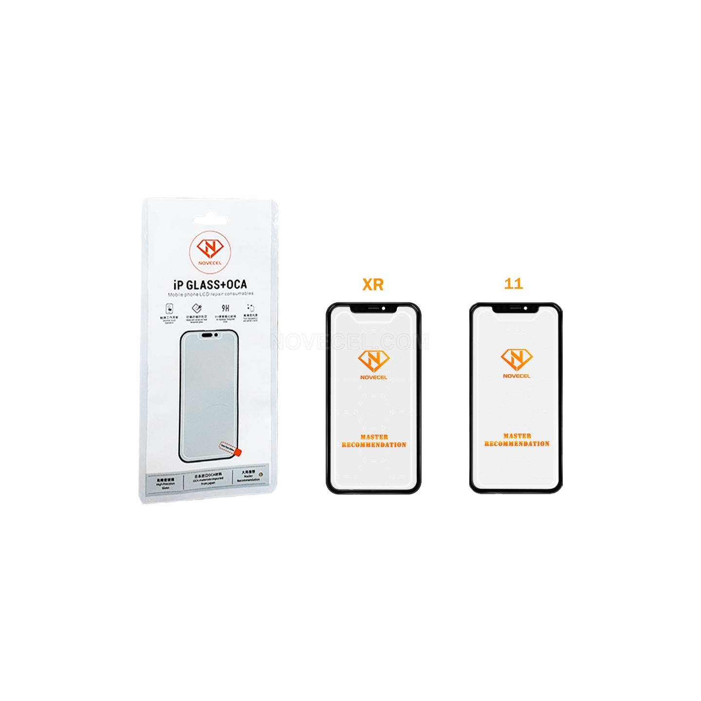 NOVECEL Front Glass+OCA for iPhone XSM/XS/XR/X