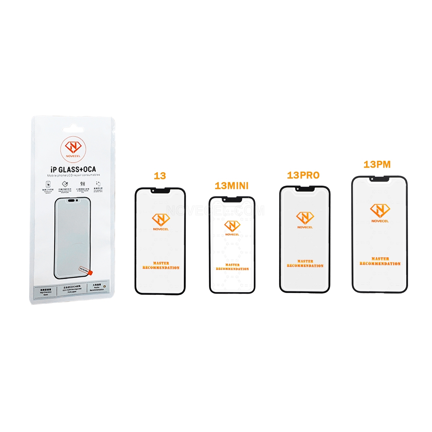 NOVECEL Front Glass+OCA for iPhone 13 Series