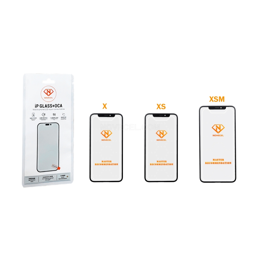 NOVECEL Front Glass+OCA for iPhone XSM/XS/XR/X
