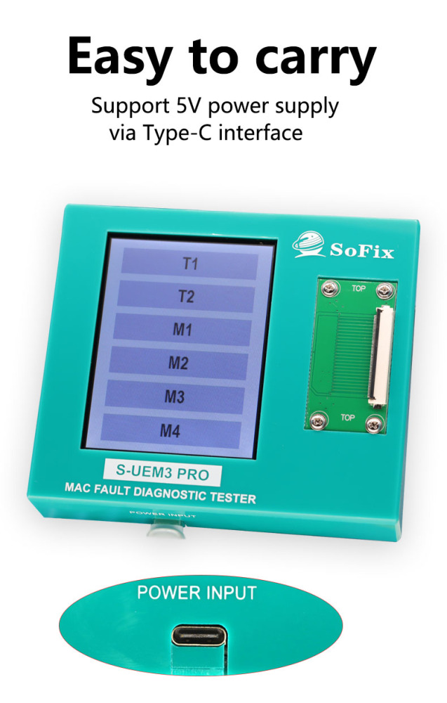 SoFix S-UEM3 PRO — MacBook Motherboard Connector Fault Detector