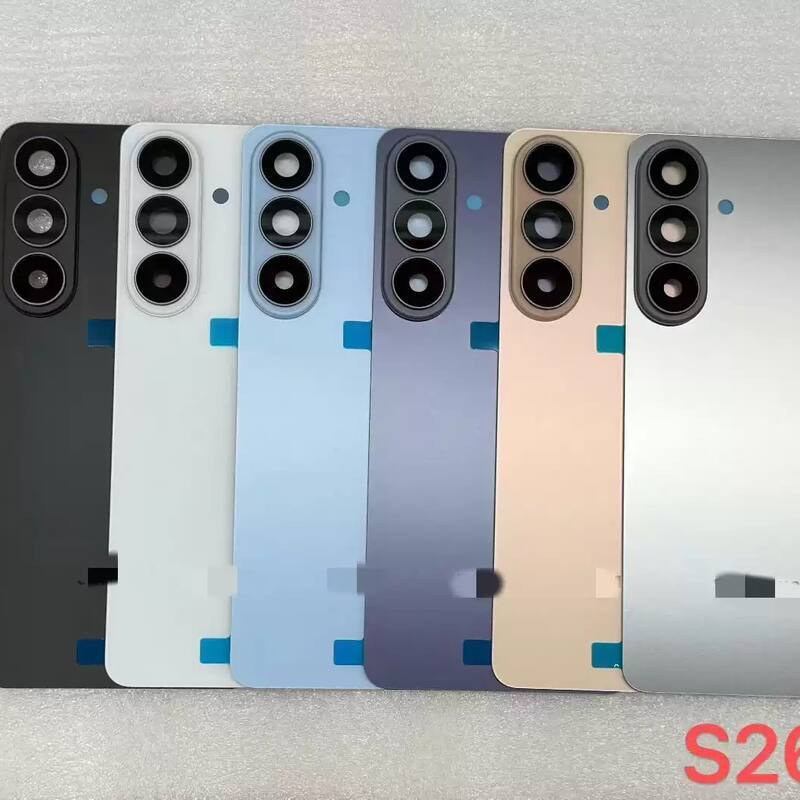 For Samsung Galaxy S26 S26+ S26 Ultra Back Glass Cover Replacement Housing with Camera Lens Frame & Adhesive Sticker
