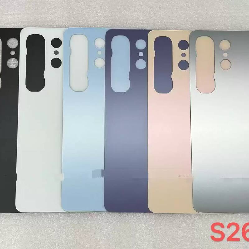For Samsung Galaxy S26 S26+ S26 Ultra Back Glass Cover Replacement Housing with Camera Lens Frame & Adhesive Sticker