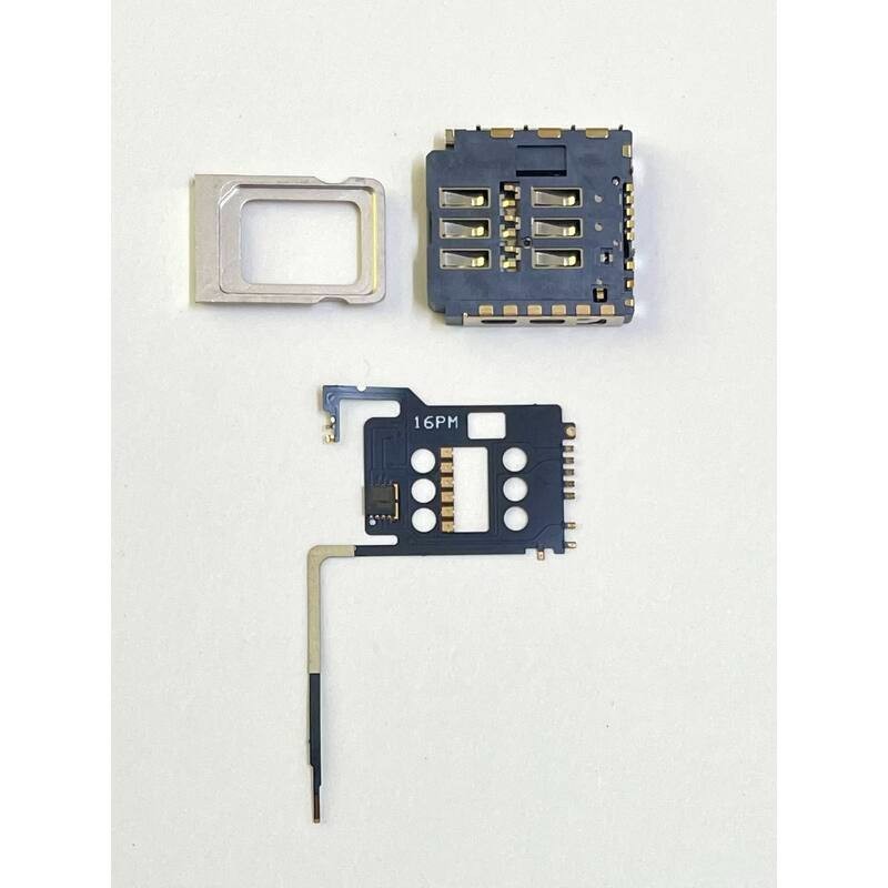 Integrated Ribbon Cable with UltraSnow IC | Built-in Card Tray | Dual SIM Slot | For iPhone 16pro 16promax