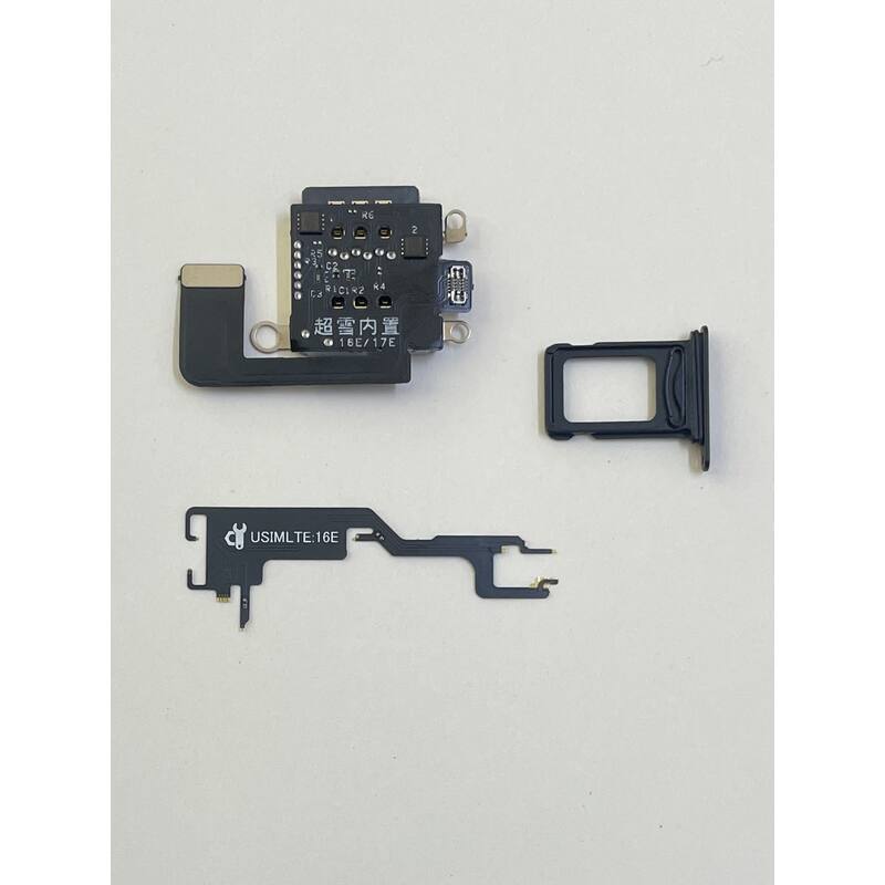 MEP Finished Card Slot Ribbon Cable + Card Tray for iPhone 16E/17E