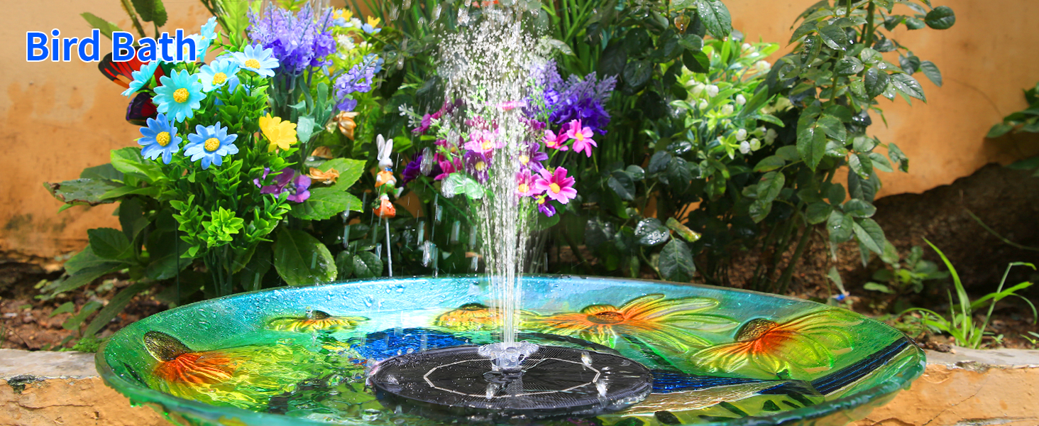 solar outdoor fountain