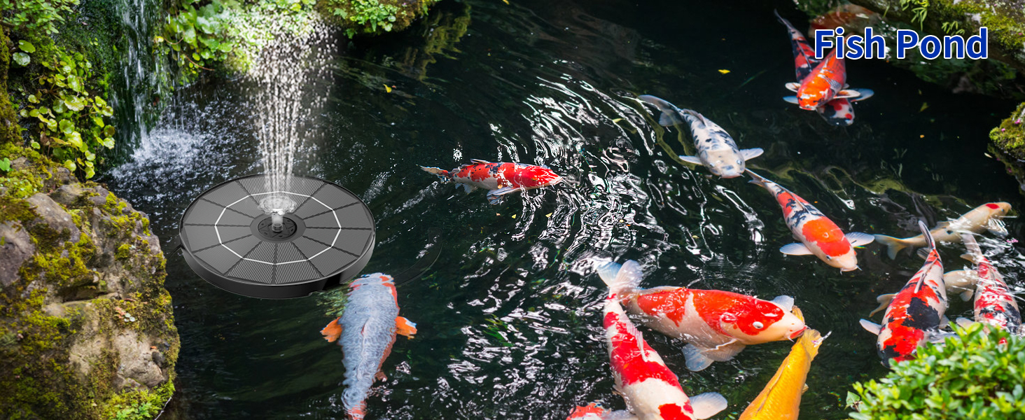 solar power water fountain outdoor